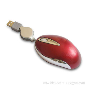 Mini USB Optical Mouse, Customized Colors Available